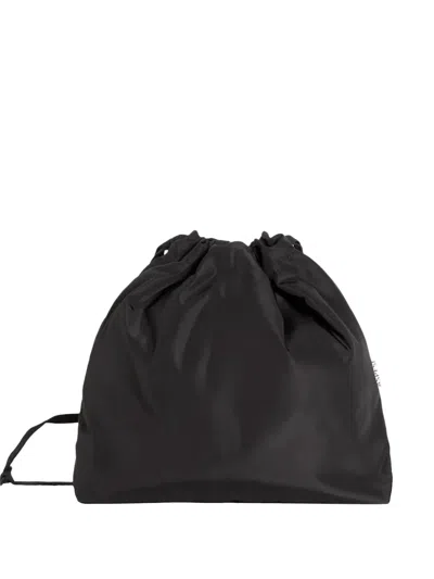 Aspesi Drawstring Tote Bag In Black