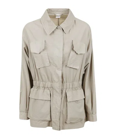 Aspesi Drawstring Utility Jacket In Nude