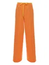Aspesi Wide-leg Pants With Drawstring Waist In Orange