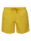 Aspesi Drawstring-waist Swim Shorts In Yellow