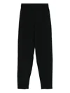 Aspesi Drawstring-waist Trousers In Black