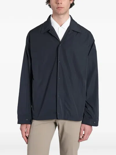 Aspesi Drawstring-hem Jacket In Blue