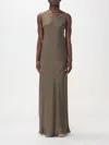 Aspesi Sleeveless Maxi Dress In Moss Green