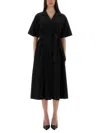 Aspesi Button-down Midi Dress With Belted Waist