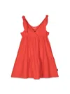 Aspesi Sleeveless Fluted Dress In Red