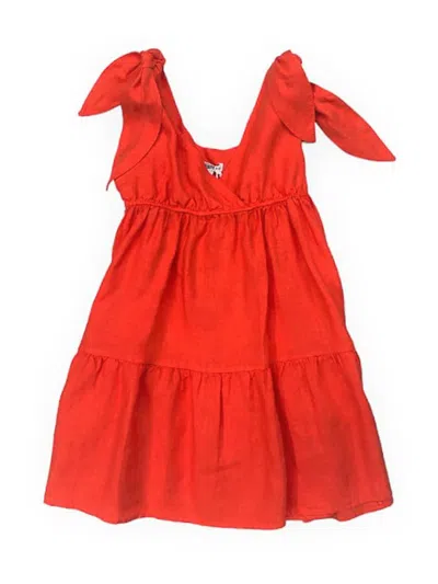 Aspesi Kids' Dress With Straps In Red