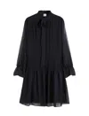 Aspesi Long Sleeve Pleated Dress