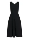 Aspesi Knee Length Dress Fitted Bodice In Black