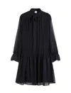 Aspesi Long Sleeve Pleated Dress