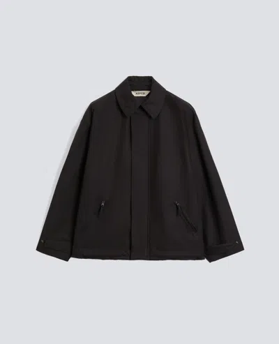 Aspesi Dry Wax Cotton Jacket In Brown