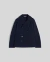 Aspesi Duvall Cotton Fustian Coat In Blue