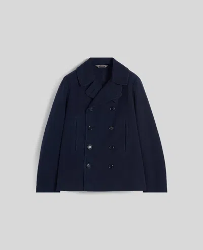 Aspesi Duvall Cotton Fustian Coat In Blue