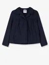 Aspesi Efemera Nylon Jacket Collared Long Sleeves In Blue
