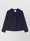 Aspesi Efemera Nylon Jacket Collared Long Sleeves In Blue