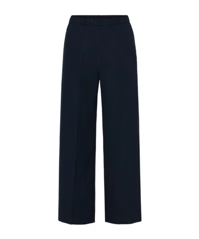 Aspesi Elastic Waist Casual Pants In Black