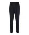 Aspesi Elastic Waist Casual Pants In Blue