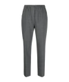 Aspesi Elastic Waist Casual Pants In Gray