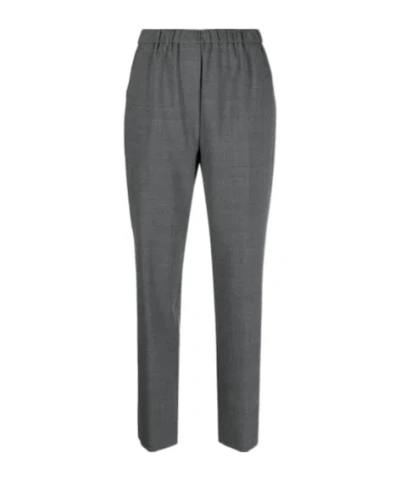 Aspesi Elastic Waist Casual Pants In Gray