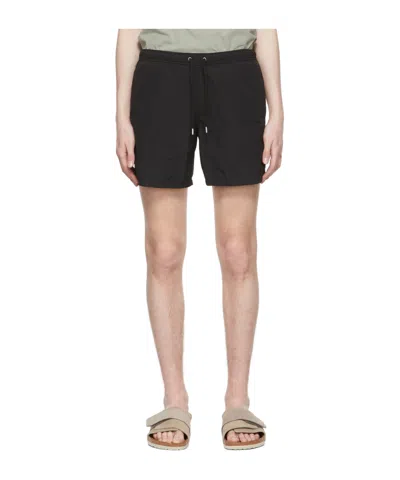 Aspesi Elastic Waist Shorts In Black