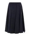 Aspesi Cotton Midi Skirt In Black