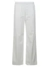 Aspesi Stretch Waist Plain Trousers In White