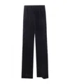 Aspesi Elastic Waist Trousers In Black