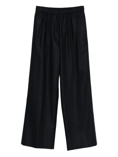 Aspesi Elastic-waist Trousers In Black