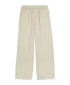 Aspesi Elastic Waistband Casual Pants In Neutral