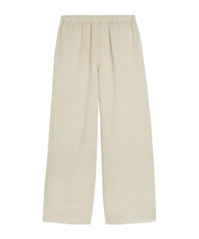 Aspesi Elastic Waistband Casual Pants In Neutral