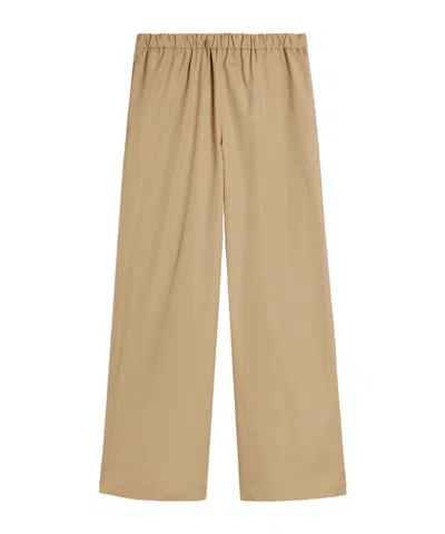 Aspesi Elastic Waistband Casual Pants In Nude