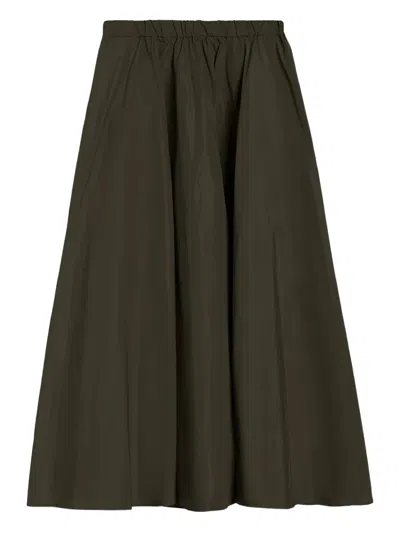 Aspesi Elastic-waistband Skirt In Green