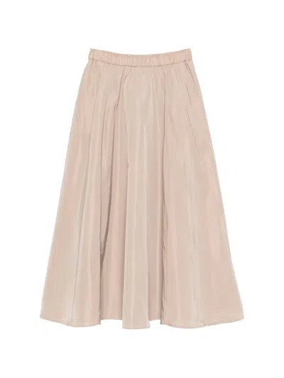 Aspesi Elasticated Skirt In Neutral