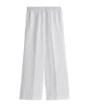 Aspesi Elasticated Straight-leg Trousers In White