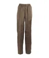 Aspesi Elasticated Trousers In Brown