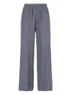 Aspesi Classic Tailored Grey Trousers With Straight Leg Cut In Gray