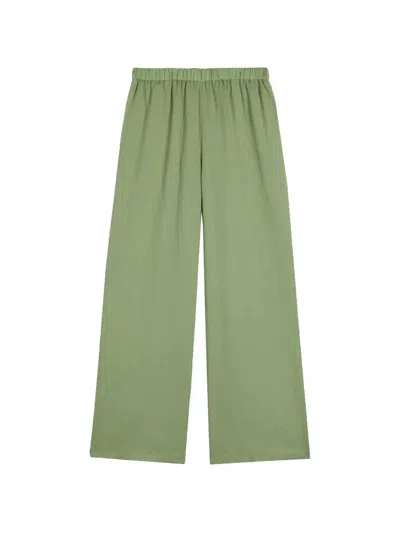 Aspesi Elasticated Trousers In Green