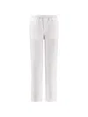 Aspesi Elasticated Trousers In White