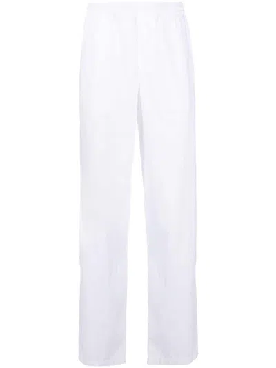 Aspesi Elasticated-waist Flared Trousers In White