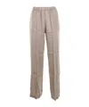 Aspesi Elasticated-waist Straight Leg Pants In Neutral