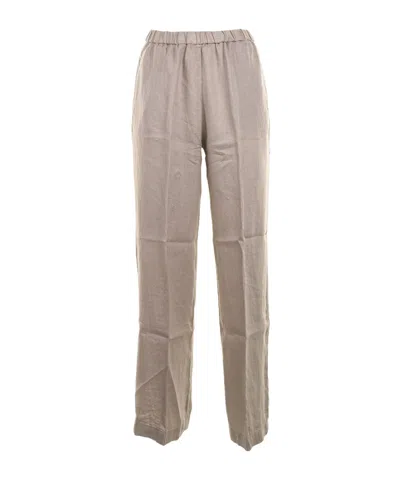 Aspesi Elasticated-waist Straight Leg Pants In Neutral