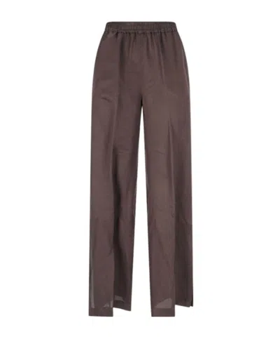 ASPESI ASPESI ELASTICATED WAISTBAND STRAIGHT TROUSERS