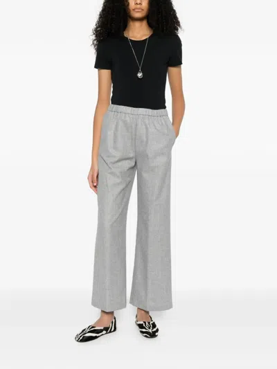 Aspesi Elasticated-waistband Trousers In Gray
