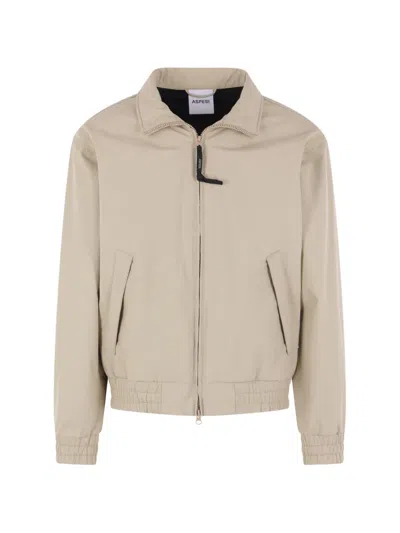 Aspesi Elasticated-trim Jacket In Neutral