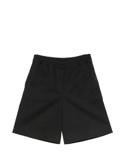 Aspesi Elasticated-waist Pocket Shorts In Black