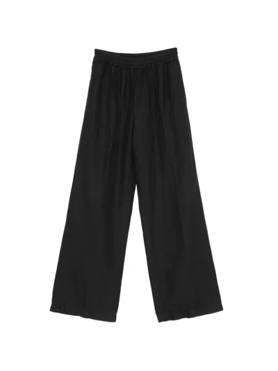 Aspesi Elasticated-waistband Trousers In Blue