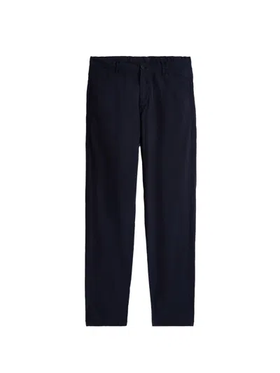 Aspesi Fast Straight-leg Trousers In Blue