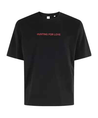 Aspesi Tshirt With Hunting For Love Print In Black