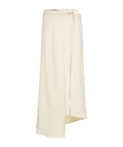 Aspesi Envers Asymmetrical Midi Skirt In Neutral