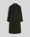 Aspesi Ernest Virgin Wool And Alpaca Coat In Green