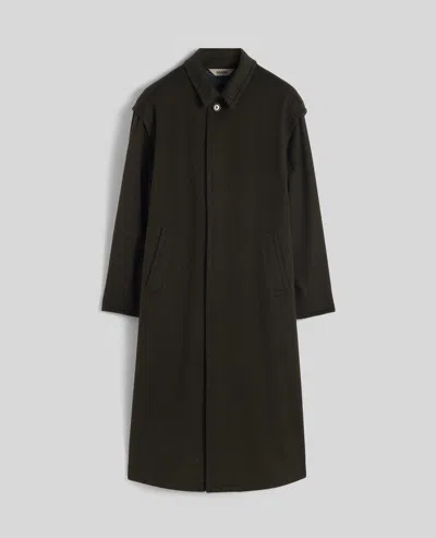 Aspesi Ernest Virgin Wool And Alpaca Coat In Green